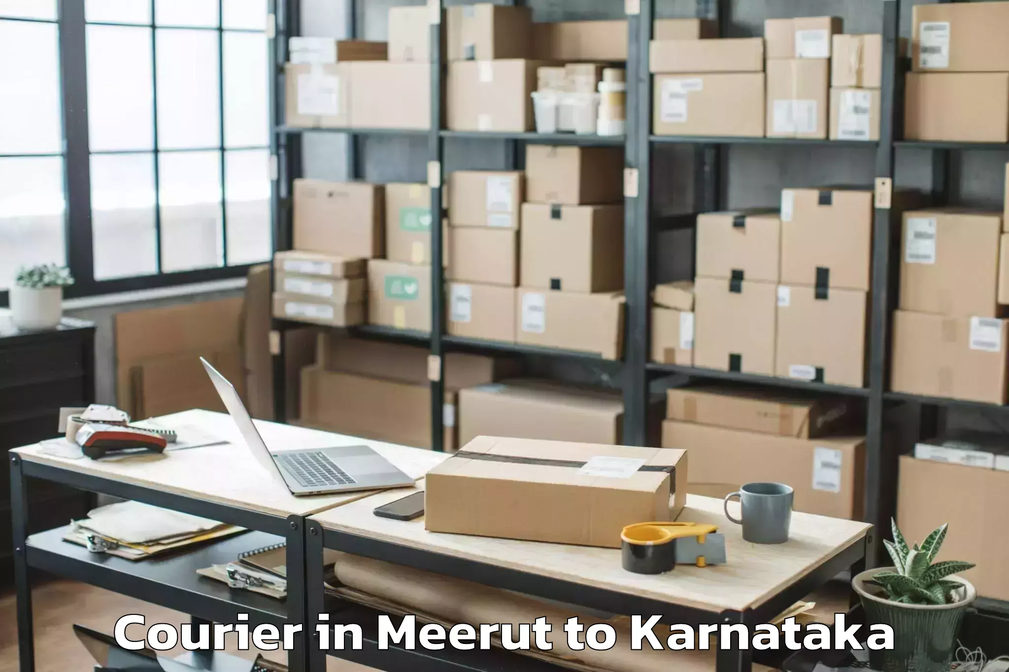 Top Meerut to Mahalingpur Courier Available